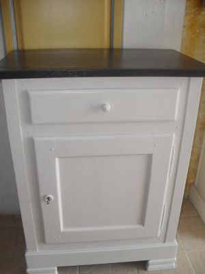 confiturier customisé blanc et plateau couleur ardoise Martigues 13